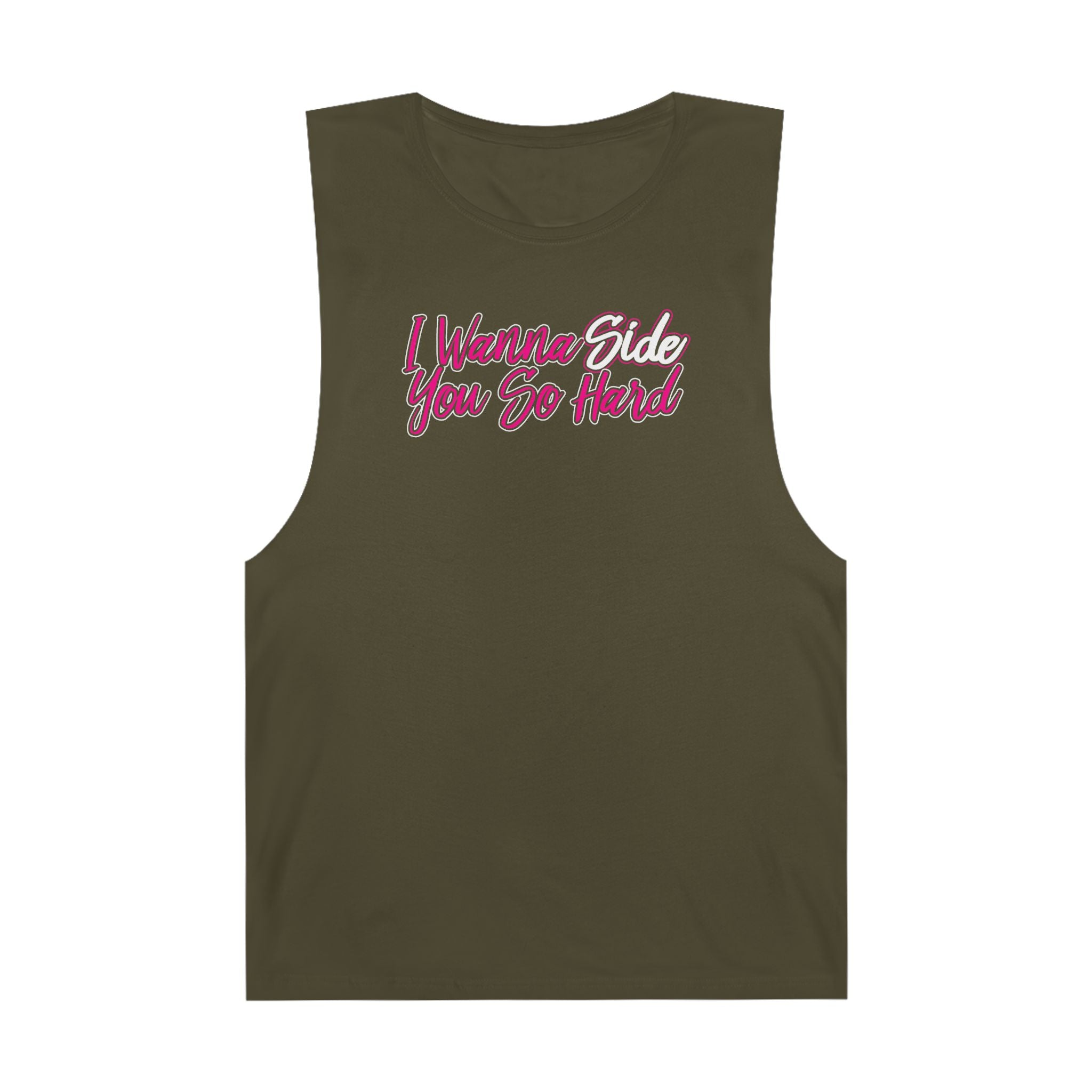 I Wanna Side You HOT PINK Sleeveless Tank - Side Guys Collection